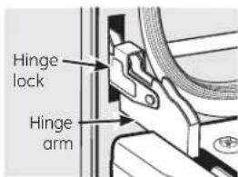 Hinge lock Hinge arm
