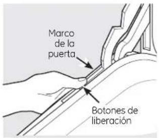GE JB705DTBB - Para volver a colocar la puerta: - 1