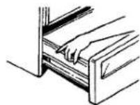 GE JSP69BVBB - To Replace the Drawer: - 1