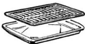 GE JSP69BVBB - Broiler Pan and Grid - 1