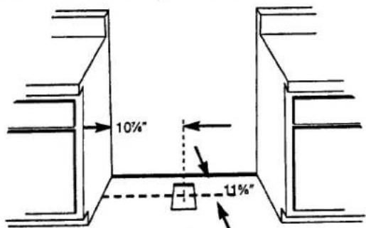 GE JSP69BVBB - Cut Duct Opening in Wall - 1