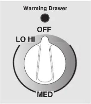 GE Profile JBP99KHCC - Using the warming drawer. (on some models) - 1