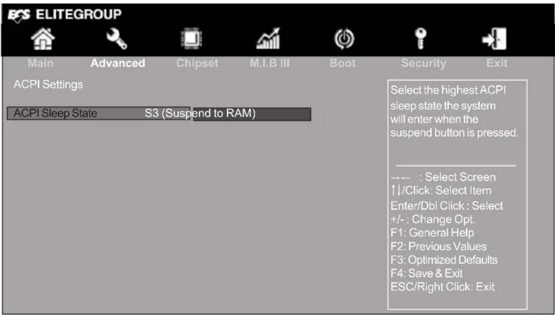 ECS H61H2-M8 - » ACPI Setting - 1