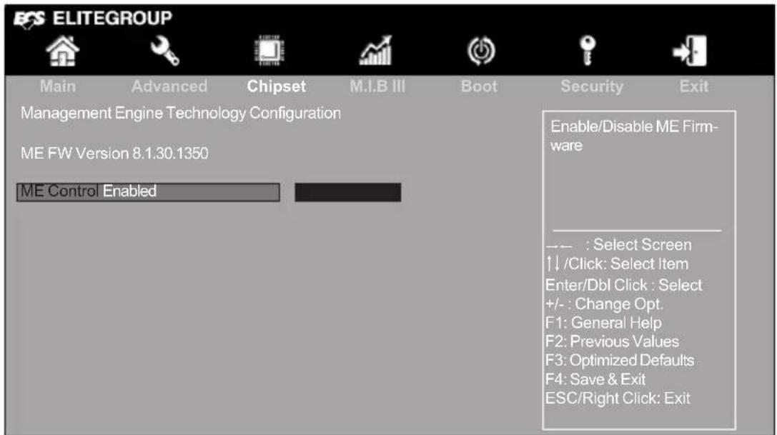 ECS H61H2-M8 - 》 ME Configuration - 1