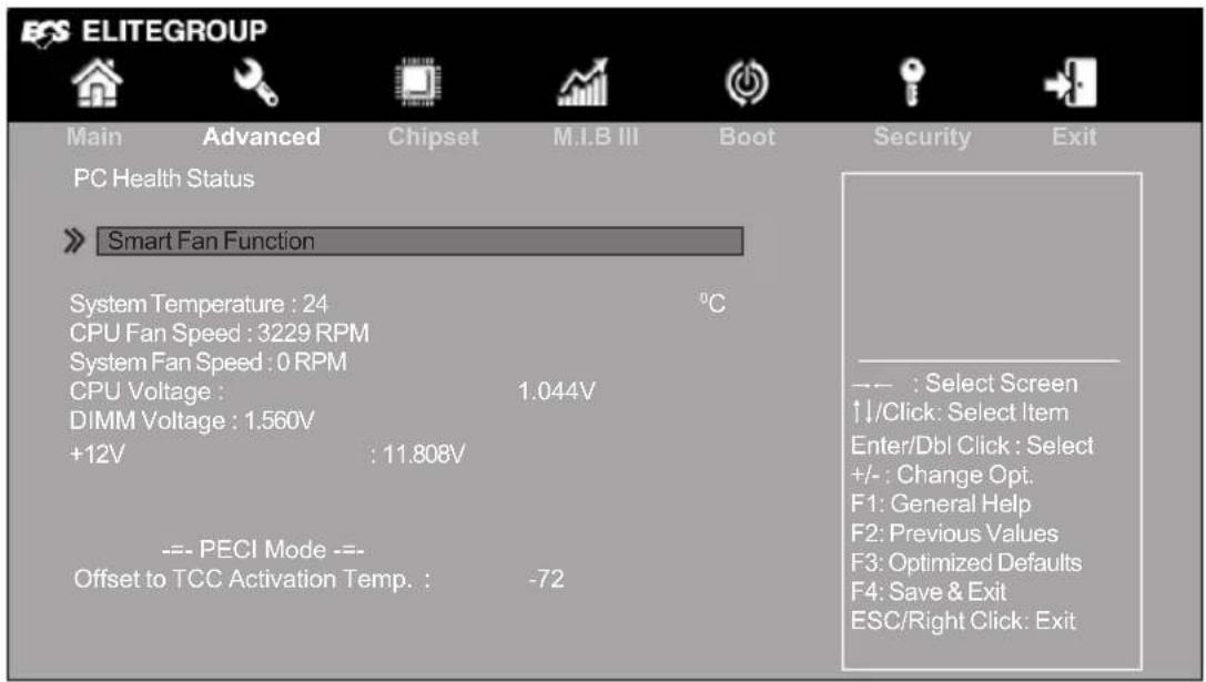 ECS H61H2-M8 - » PC Health Status - 1