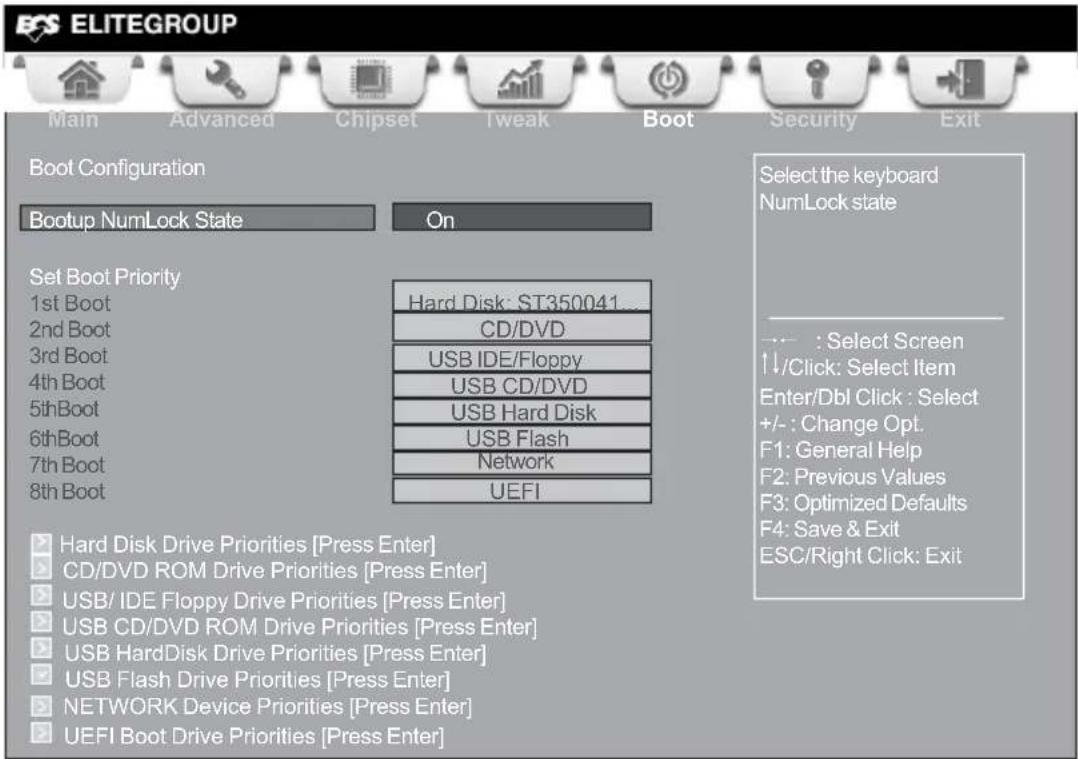 ECS CDC-TI - Boot Menu - 1