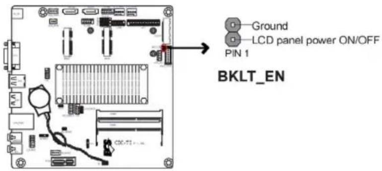ECS CDC-TI - BKLT\_EN: LCD panel Backlight power ON/OFF (optional) - 1