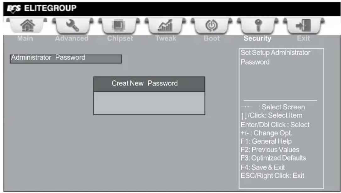 ECS CDC-TI - Security Menu - 1