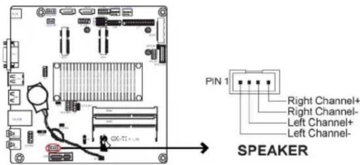 ECS CDC-TI - SPEAKER: 2 Channels audio speaker header (optional) - 1