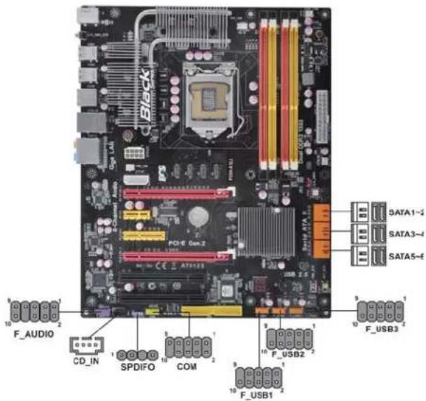 ECS P55H-A SLI - Connecting Optional Devices - 1
