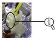 ECS P55H-A SLI - Connecting 8/4-pin power cable - 2
