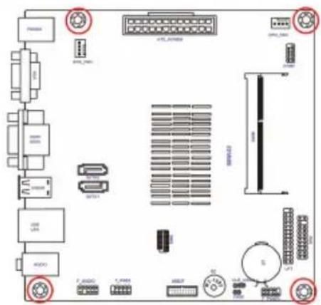 ECS BSWI-D2-N3700 - 2-2. Installing the motherboard in a Chassis - 1