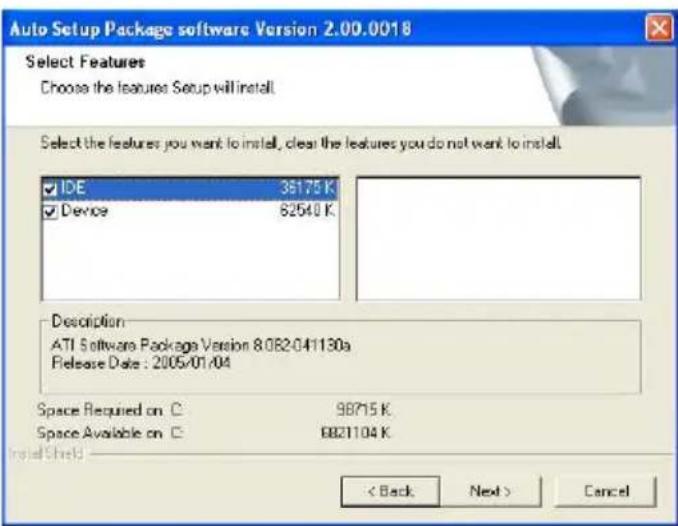 ECS HDC-I2/E-240 - Click Next. The following screen appears: - 1