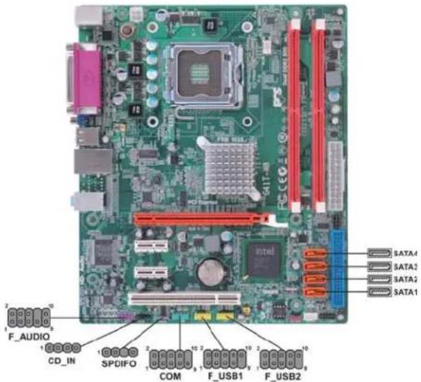 ECS G41T-M8 - Connecting Optional Devices - 1