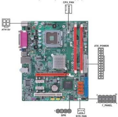 ECS G41T-M8 - Connecting Case Components - 1