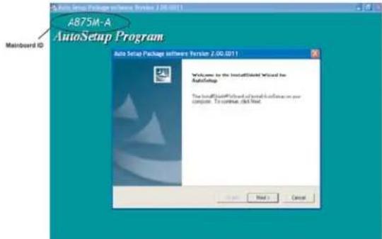 ECS A875M-A - Running Setup - 1