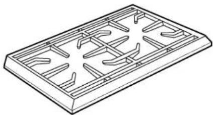 GE ZGG48N42YSS - Burner grates (on some models) - 1