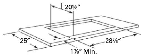 GE Profile JP989CDCC - PREPARING THE COUNTERTOP - 2