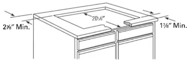 GE Profile JP989CDCC - PREPARING THE COUNTERTOP - 1
