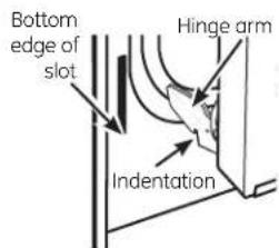 GE JB695DFBB - To replace the door: - 2