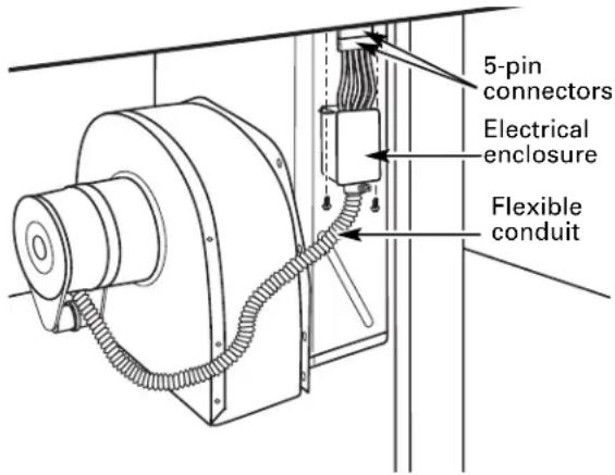 GE Profile JP989TDWW - BLOWER ELECTRICAL CONNECTIONS - 2