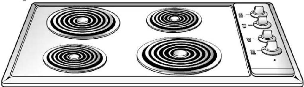 GE JP326BVBB - Built-In Electric Cooktop - 1