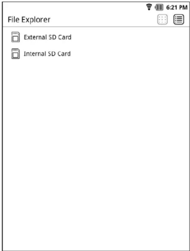 ECS EB-800C - File Explorer Screen - 1