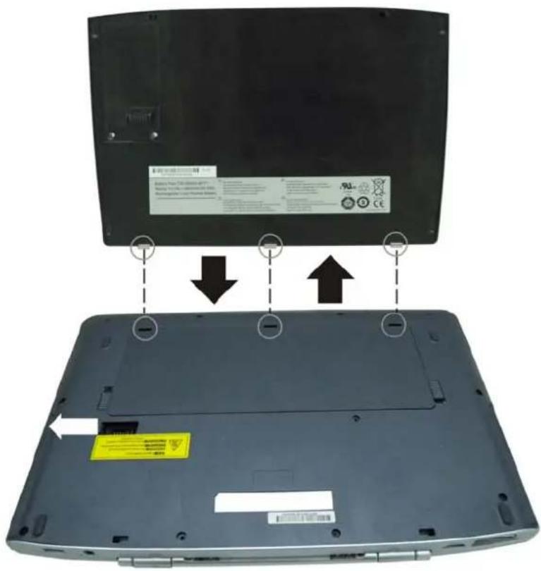 ECS T30II - To Install the Battery Pack: - 8