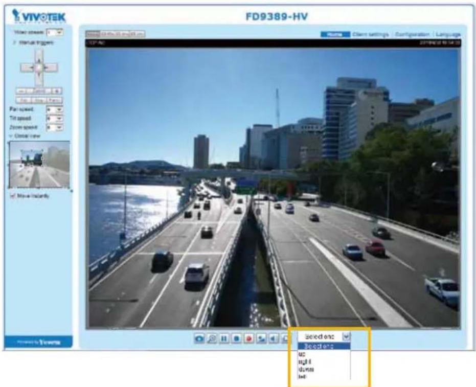 Vivotek FD9389-EHMV - Home page in the E-PTZ Mode - 1