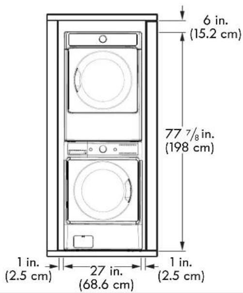 KENMORE 91783 - INSTALLATION WITH OPTIONAL PEDESTAL BASE OR STACKING KIT - 2