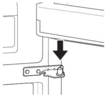 KENMORE 79442 - Reinstalling the Refrigerator Door - 1
