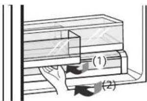 KENMORE 70357 - REMOVING THE HUMIDITY CONTROLLED CRISPER - 2
