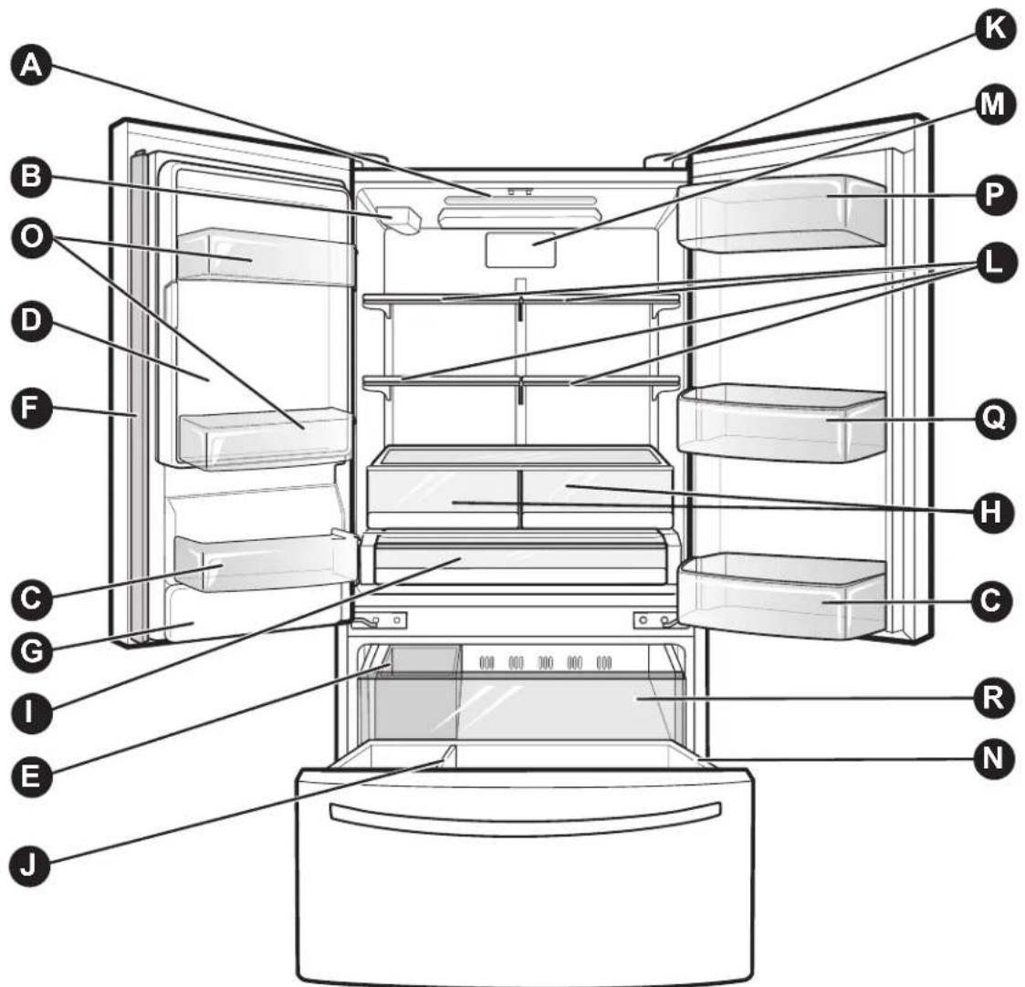 KENMORE 70357 - PARTS AND FEATURES - 1