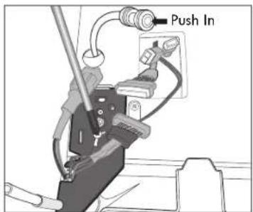 KENMORE 73302 - To remove the left refrigerator door: - 2