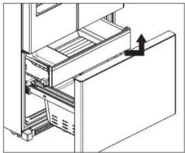 KENMORE 73302 - HOW TO REMOVE THE FREEZER DRAWER - 1