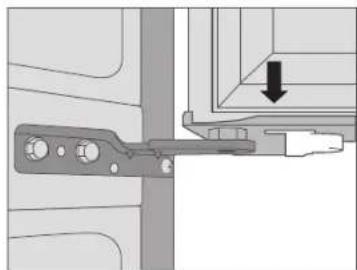 KENMORE 73039 - Reinstalling the Right Refrigerator Door - 1