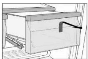 KENMORE 73039 - REMOVING THE HUMIDITY CONTROLLED CRISPER - 1