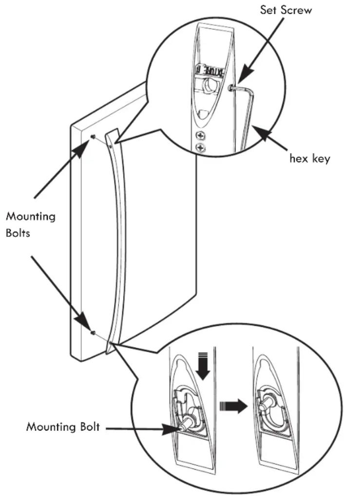 KENMORE 73039 - Replacing Refrigerator Handle - 1