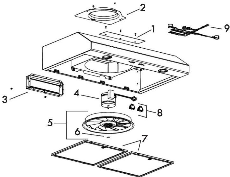 KENMORE 51269 - PIEZAS DE SERVICIO - 1