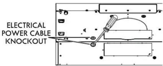 ELECTRICAL POWER CABLE KNOCKOUT