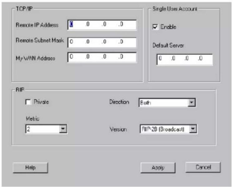 NETGEAR RT338 - Selecting TCP/IP Detail on the Remote Node Tab - 1