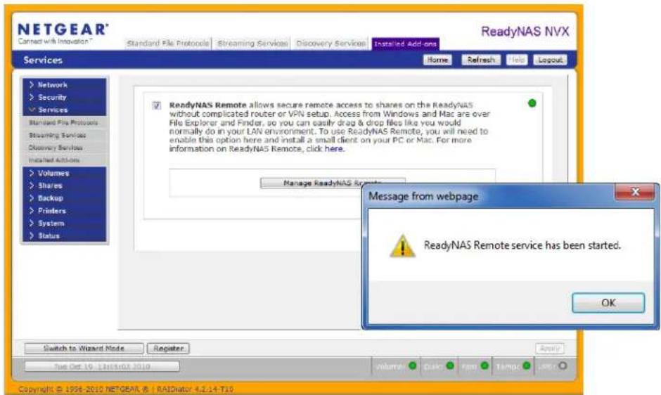 NETGEAR ReadyNAS R00RPL1 - To install ReadyNAS Remote: - 1