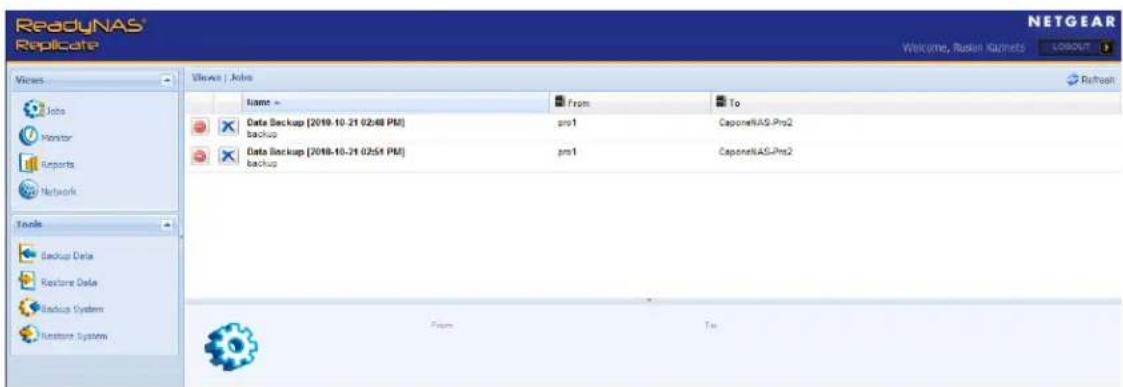 NETGEAR ReadyNAS R00RPL1 - To create a job: - 1