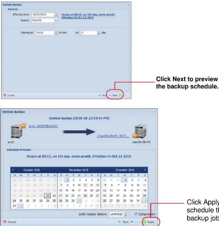 NETGEAR ReadyNAS R00RPL1 - To backup system data: - 2