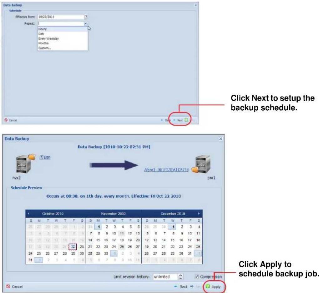 NETGEAR ReadyNAS R00RPL1 - To backup data: - 2