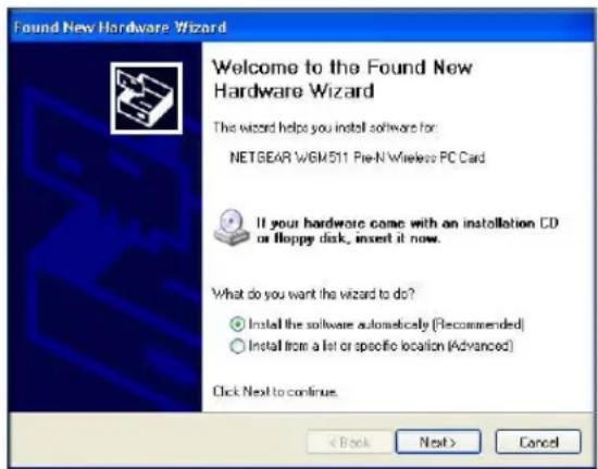 NETGEAR WGM511 - Install the NETGEAR Pre-N Wireless PC Card WGM511. - 1