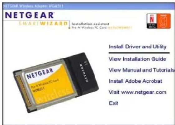 NETGEAR WGM511 - Install the WGM511 software. - 1