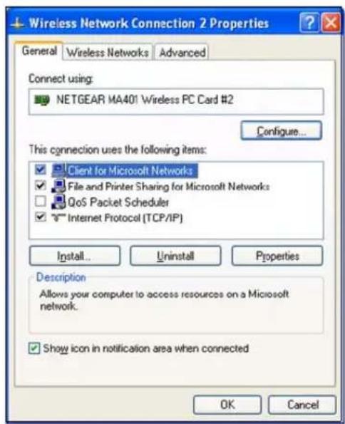 NETGEAR WGM511 - DHCP Configuration of TCP/IP in Windows XP - 7