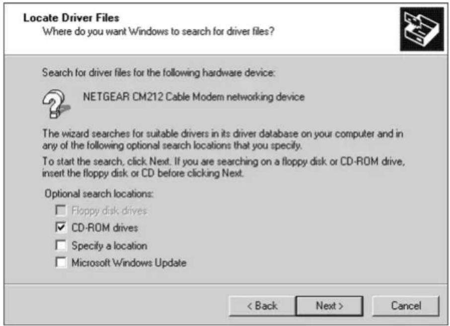 NETGEAR CM212 - Select CD-ROM Drives and click Next. - 1