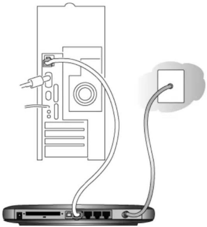 NETGEAR CG814M - Connecting the CG814M Gateway - 1
